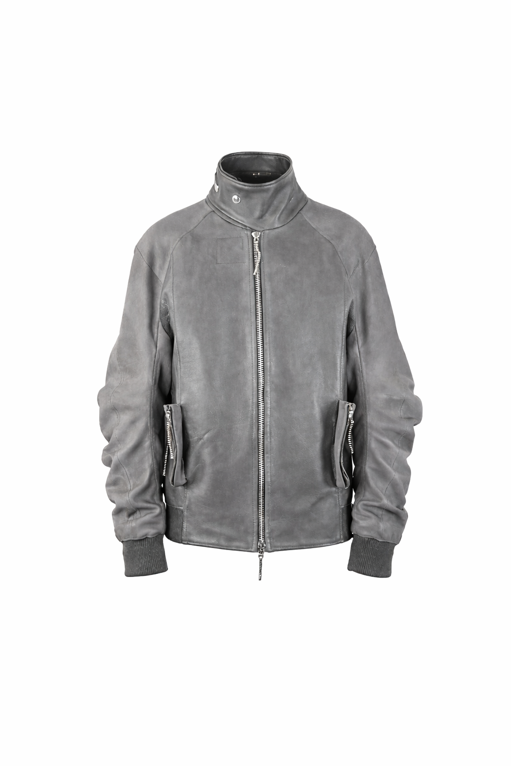 GREY TWIST BOMBER JACKET