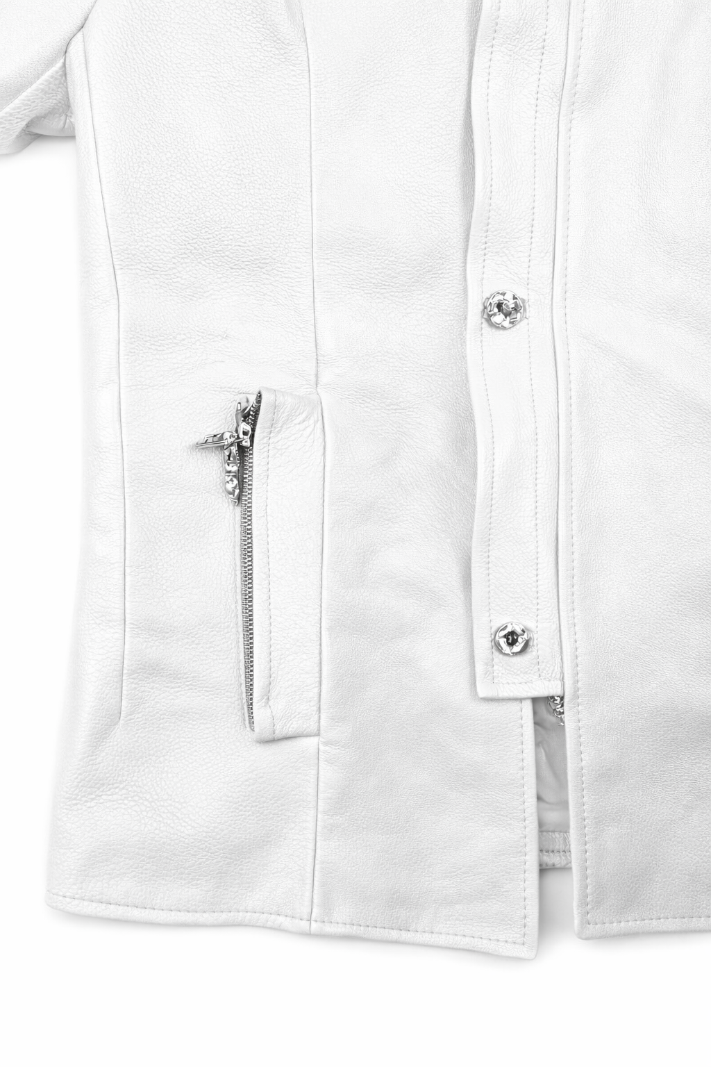 WHITE TAILORED COLAR JACKET
