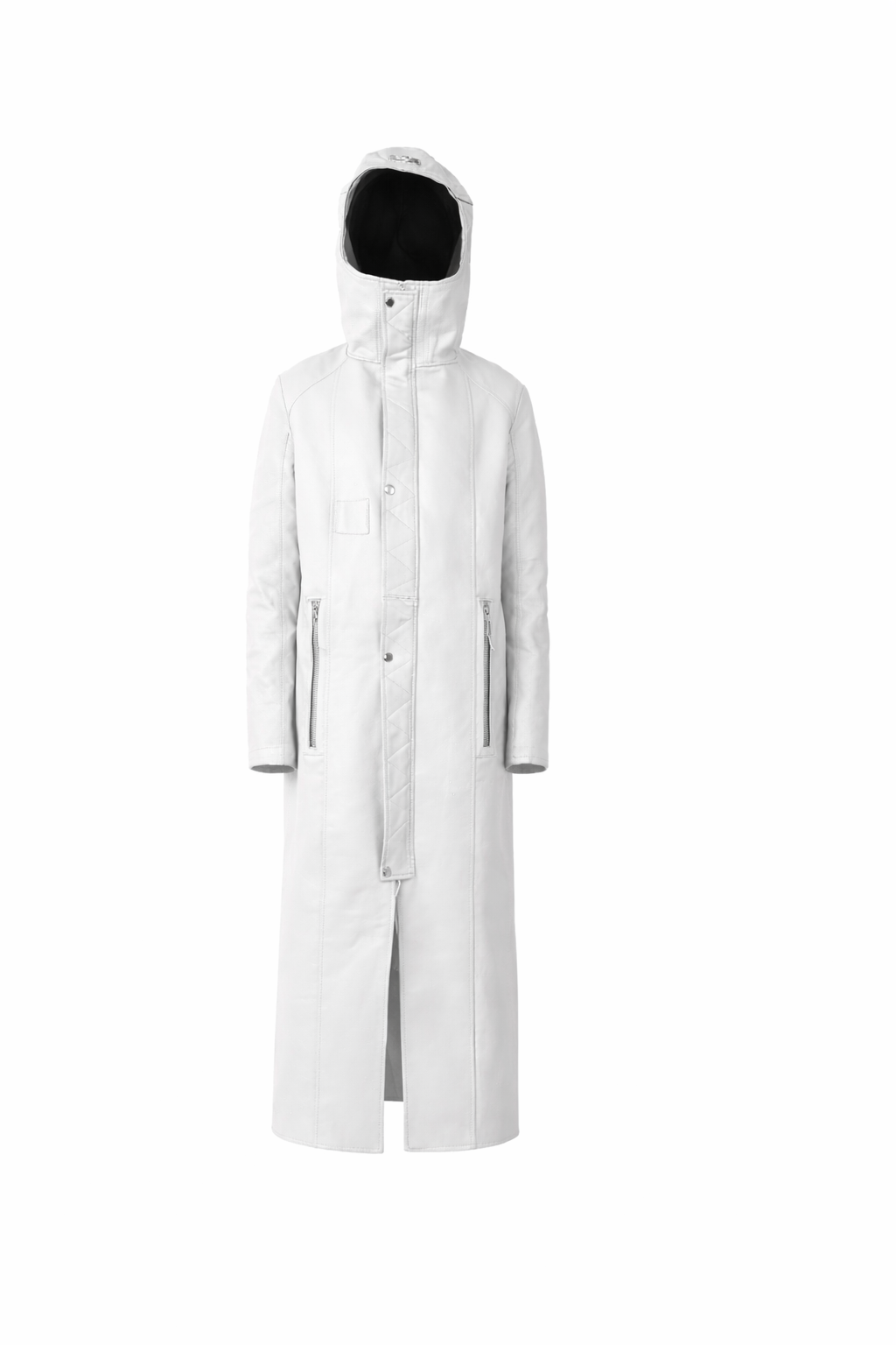 WHITE FITED COAT