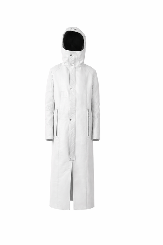 WHITE FITED COAT