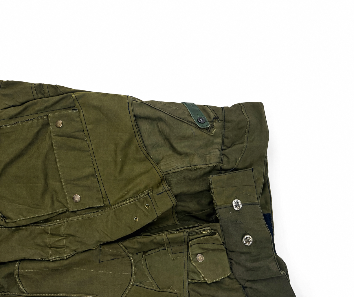GREEN HYBRID TWISTED TRACK PANTS