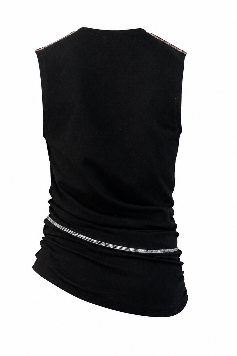 TWISTED TANK TOP " BLACK "