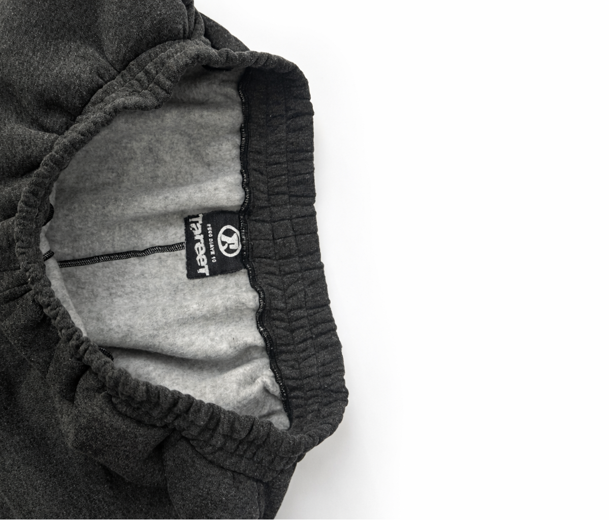 DARK GREY TWISTED TRACK PANTS
