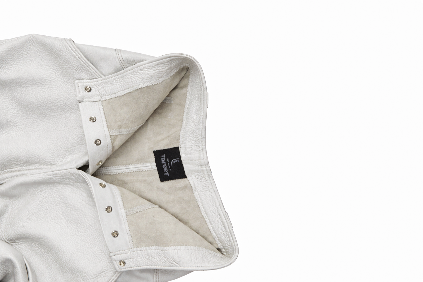 WHITE TWISTED BAGGY