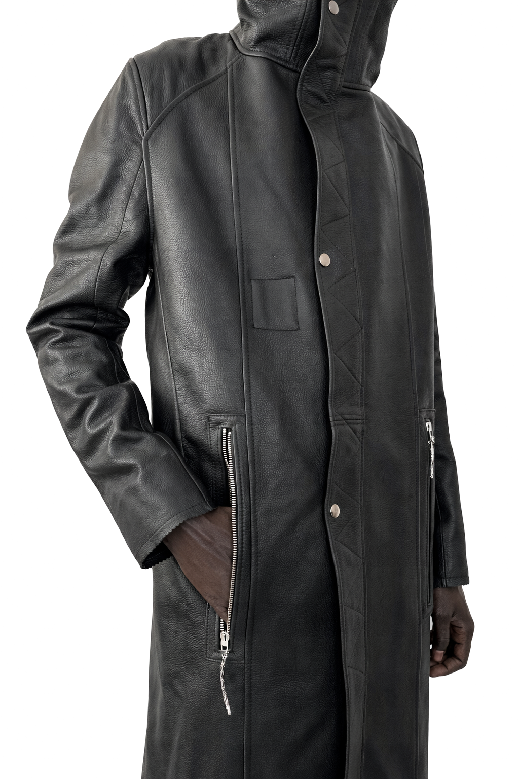 BLACK FITED COAT