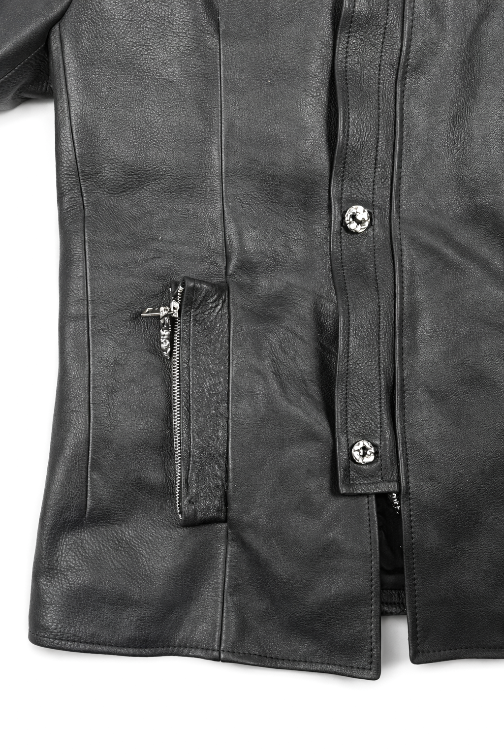 BLACK TAILORED COLAR JACKET