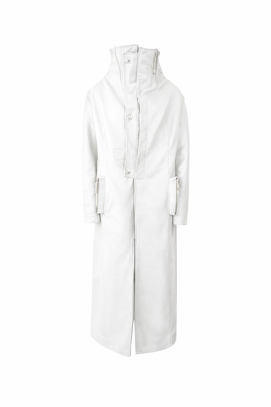 WHITE COLAR COAT