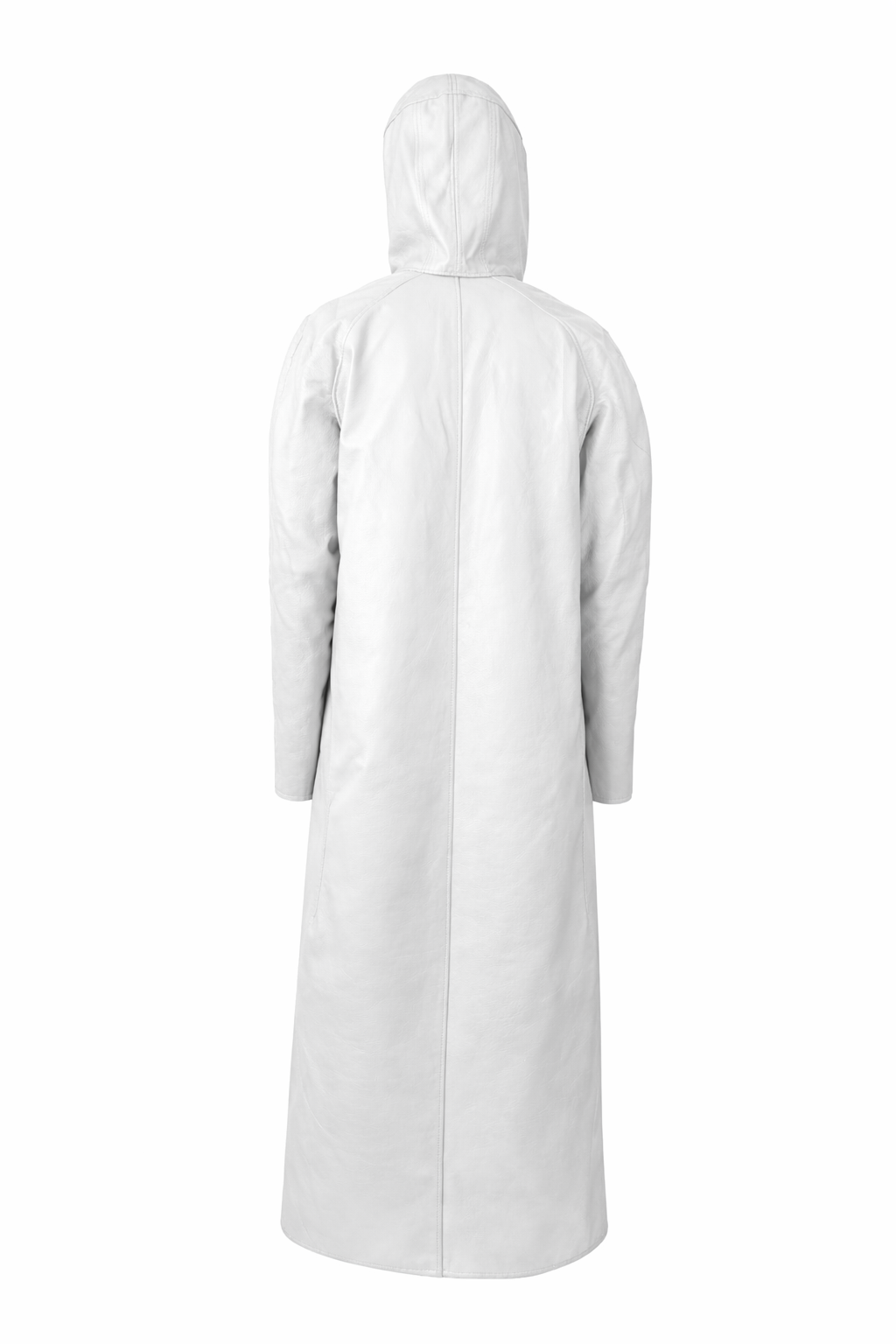 WHITE FITED COAT
