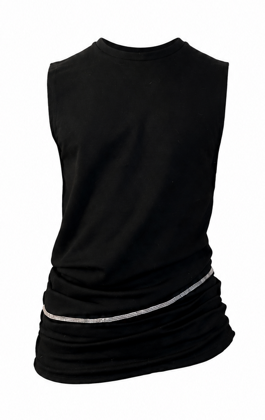 TWISTED TANK TOP " BLACK "