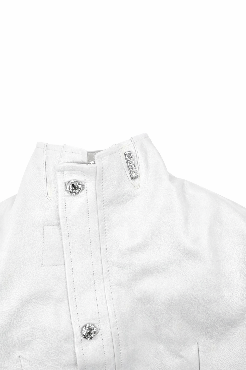 WHITE TAILORED COLAR JACKET