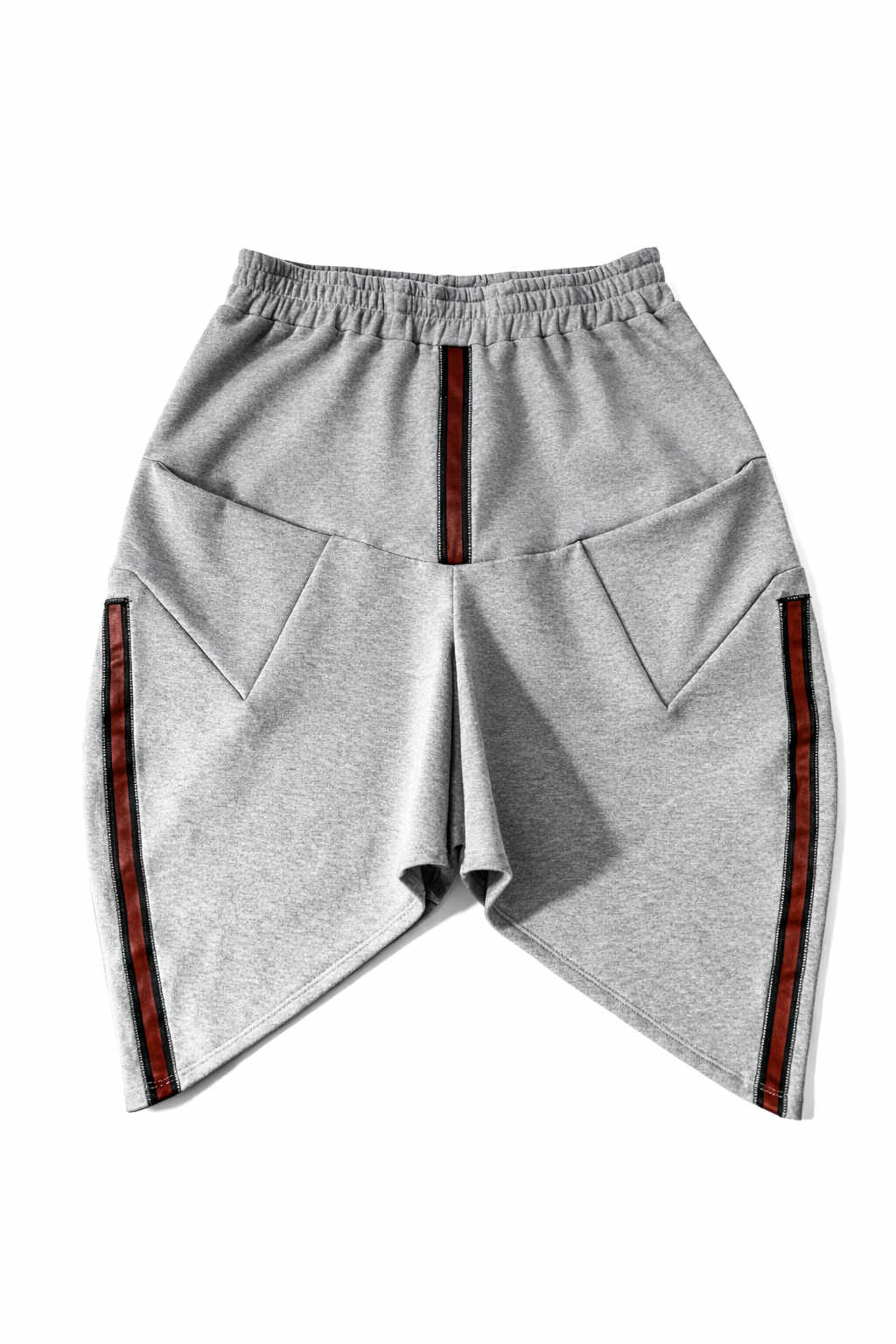 LIGHT GREY TWISTED SHORTS