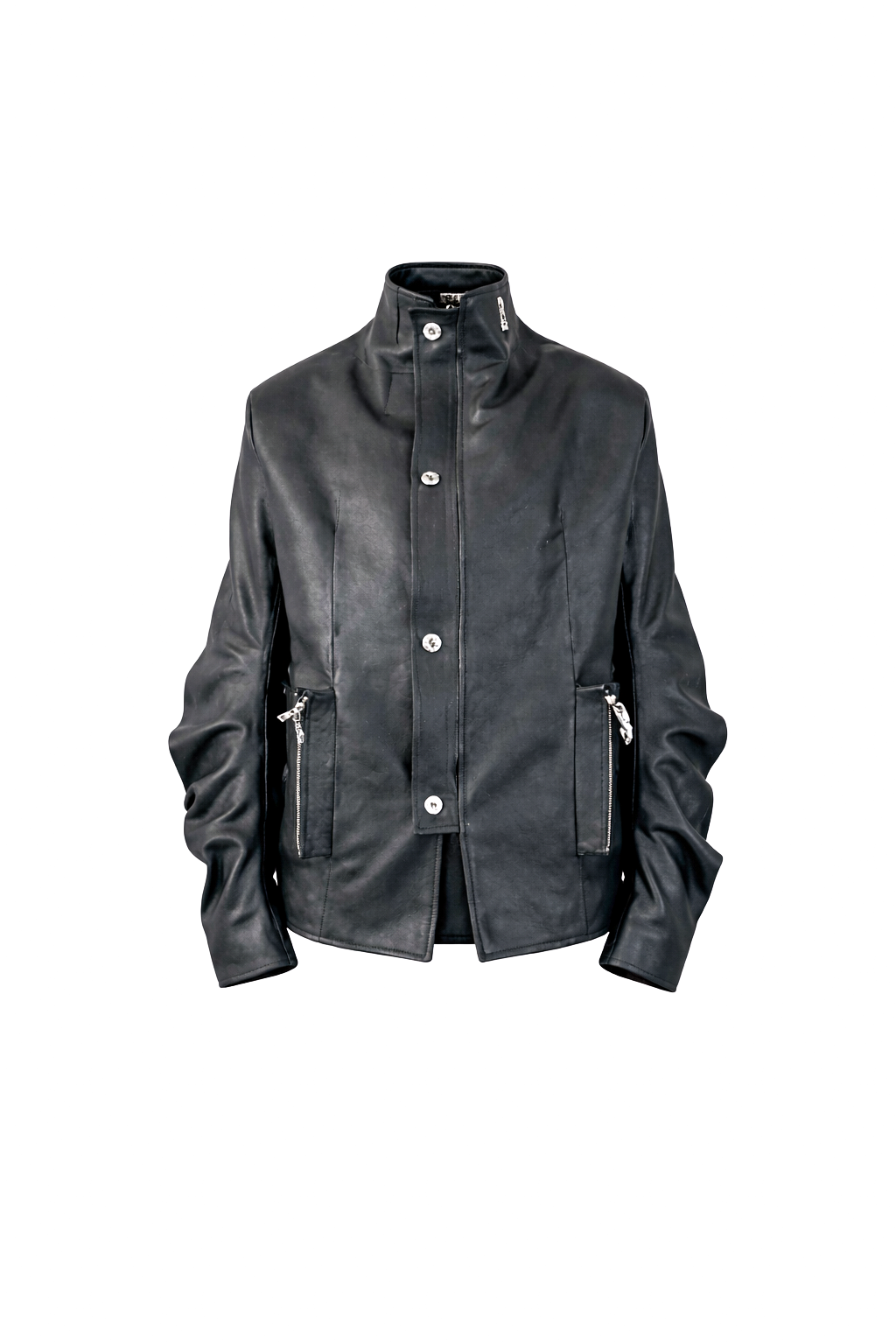 BLACK TAILORED COLAR JACKET