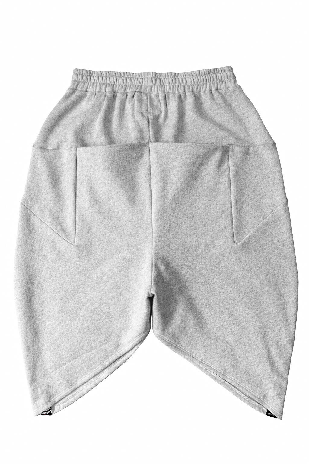 LIGHT GREY TWISTED SHORTS
