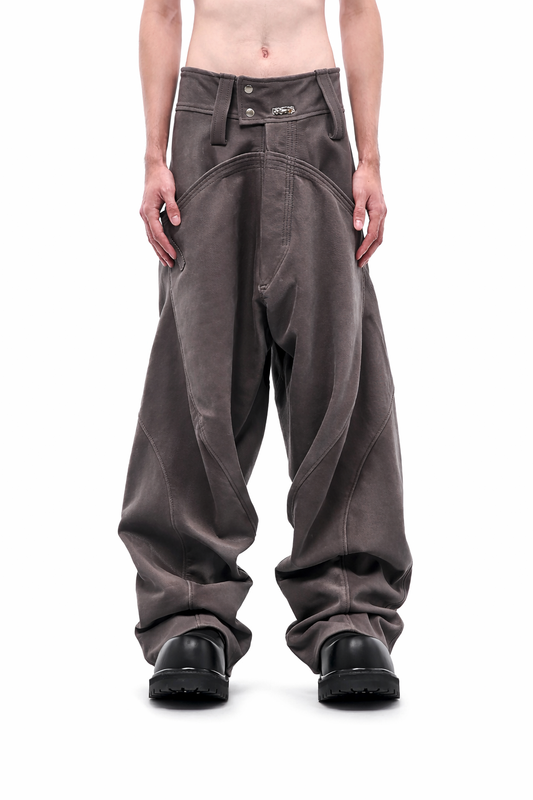 DARK BEIGE REVERSED BAGGY