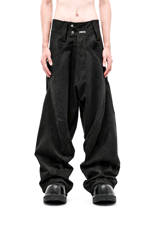 BLACK REVERSED BAGGY