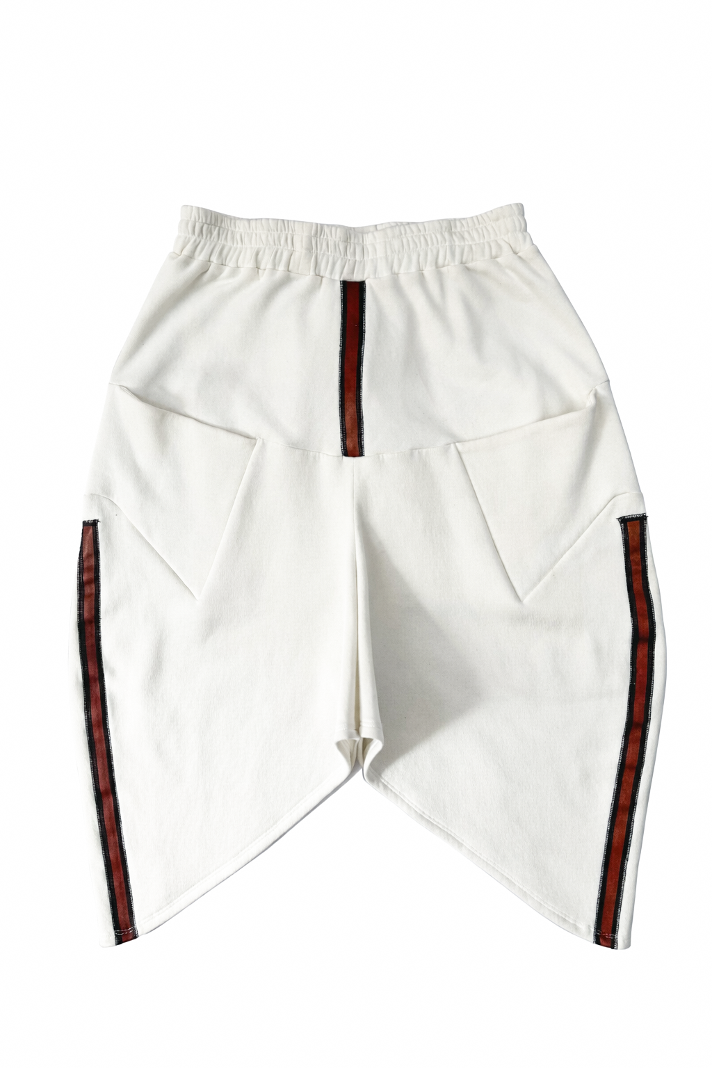 WHITE TWISTED SHORTS