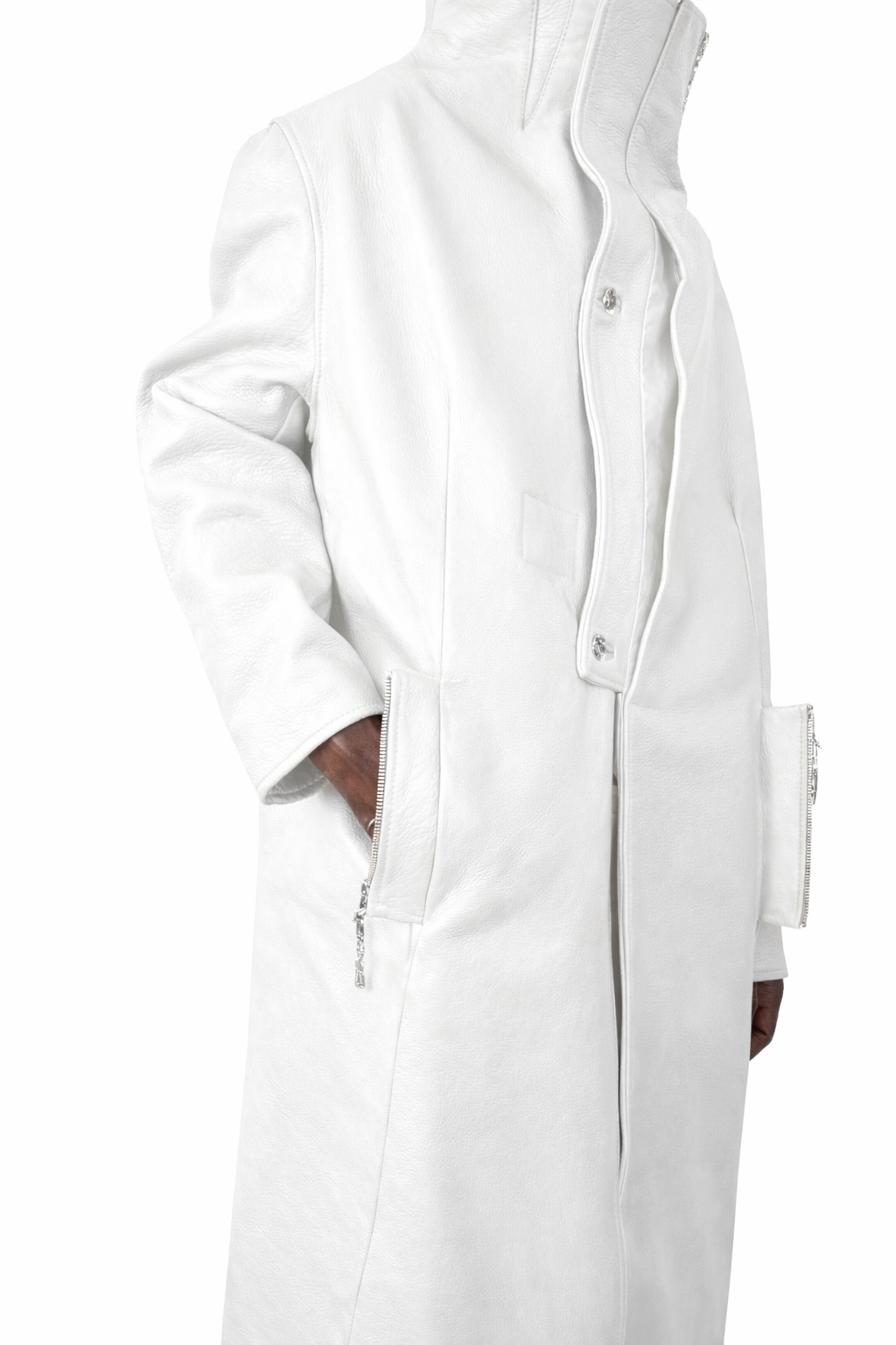 WHITE COLAR COAT