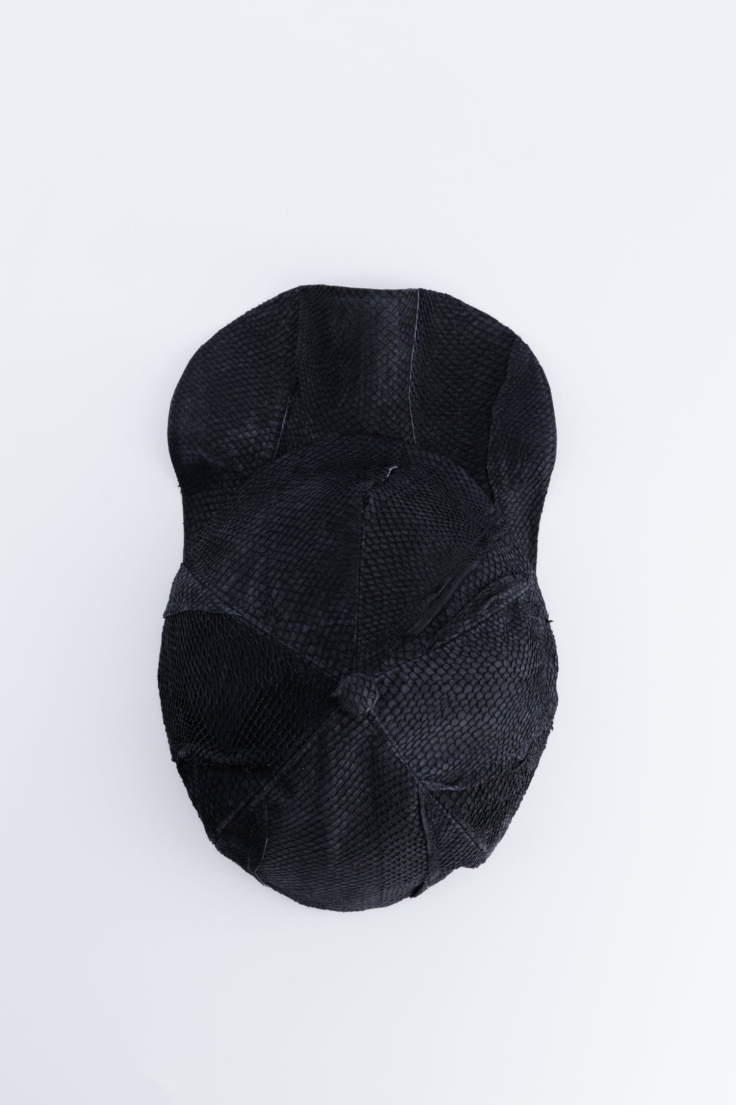 Black Patchwork Twisted Cap