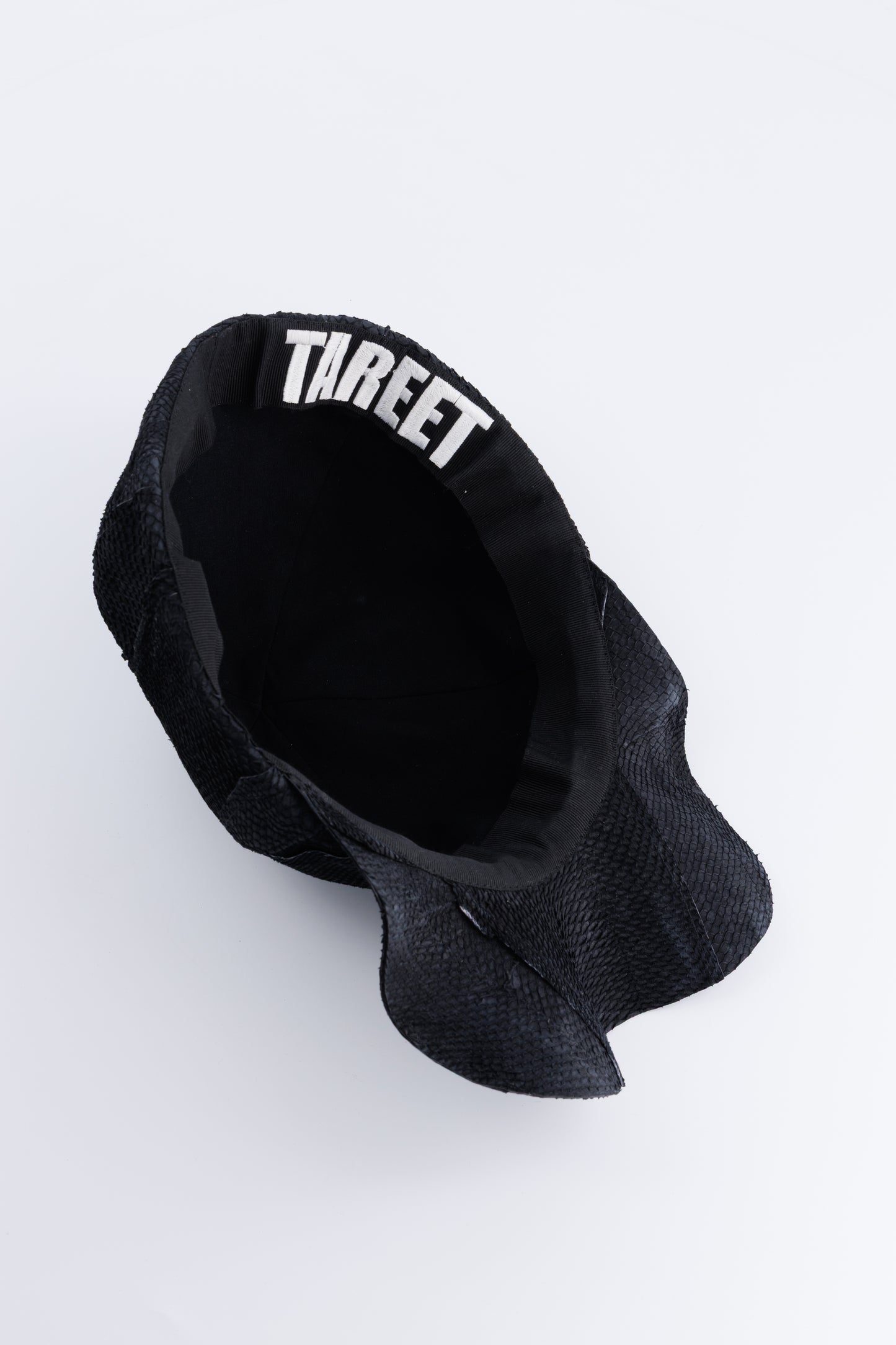 Black Patchwork Twisted Cap