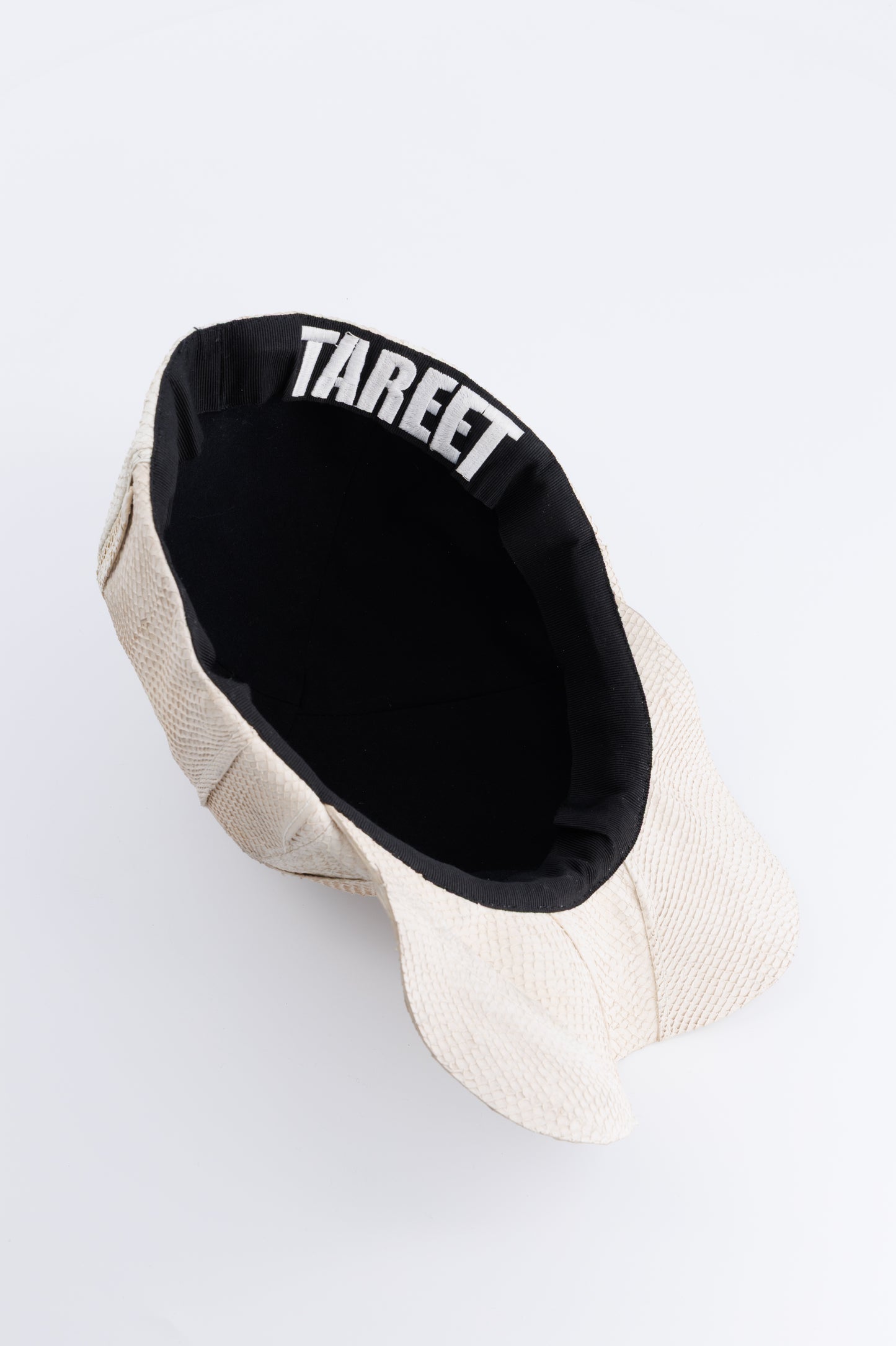 White Patchwork Twisted Cap