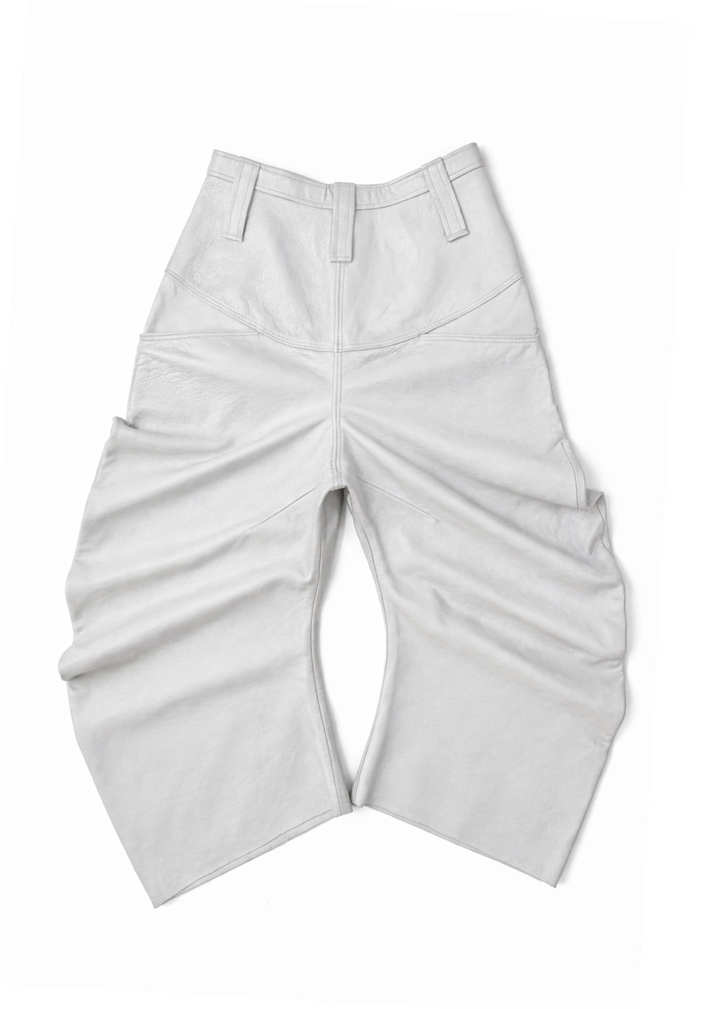 WHITE TWISTED BAGGY